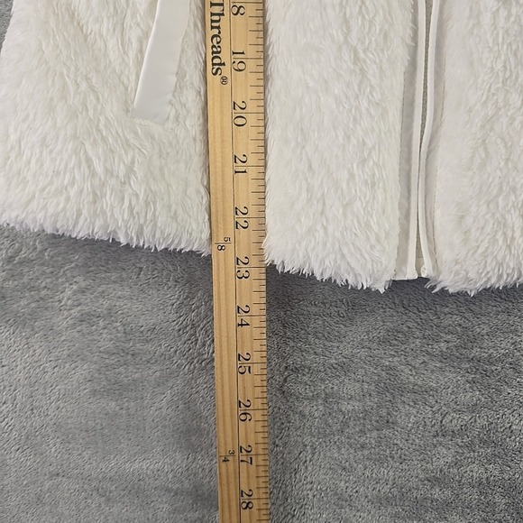 Patagonia Vest Women Small Birch White Los Gatos Sherpa Fleece Full Zip Logo NWT - Picture 7 of 8